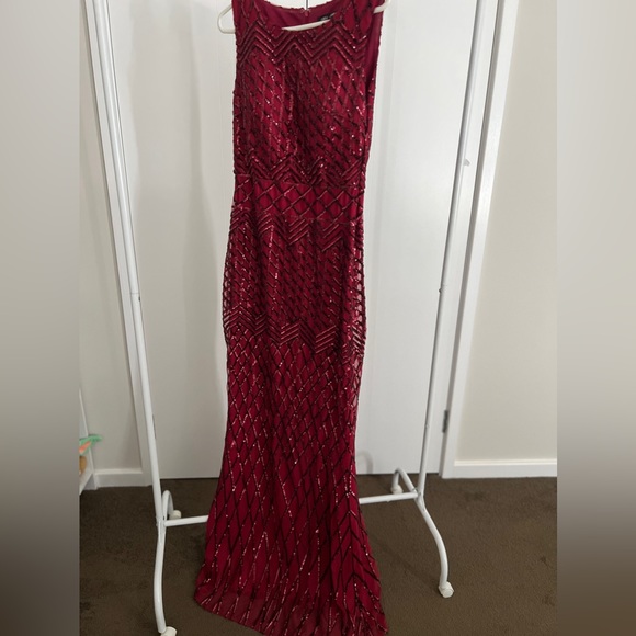 Dresses & Skirts - Brand new Formal Burgundy Sequins Dress